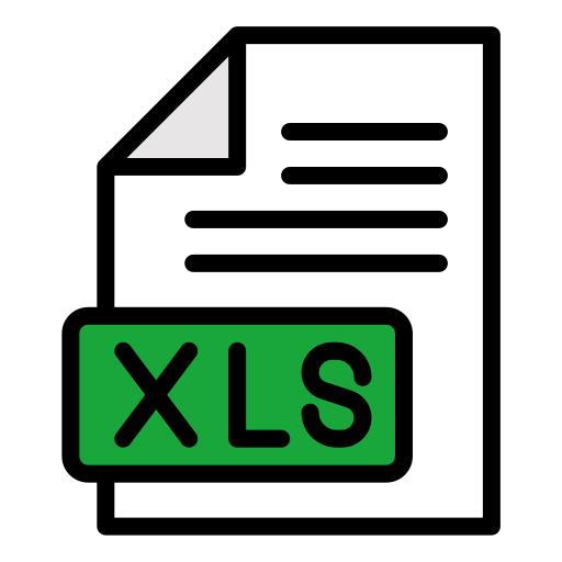 Icono de archivo de excel